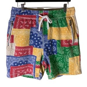 Used Multi-color Maison Article Bandana Shorts Lg